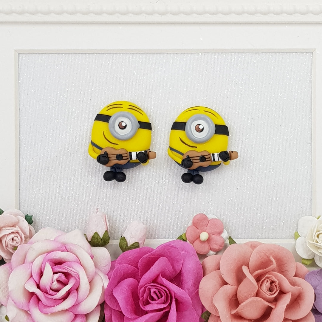 Clay Charm Embellishment -  Yellow Monster