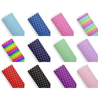 Polka dots colour base - Pu Leather vinyl - canvas - choose Fabric material Sheets