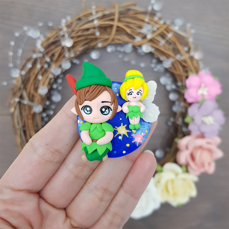 Cameo magic boy - Embellishment Clay Bow Centre
