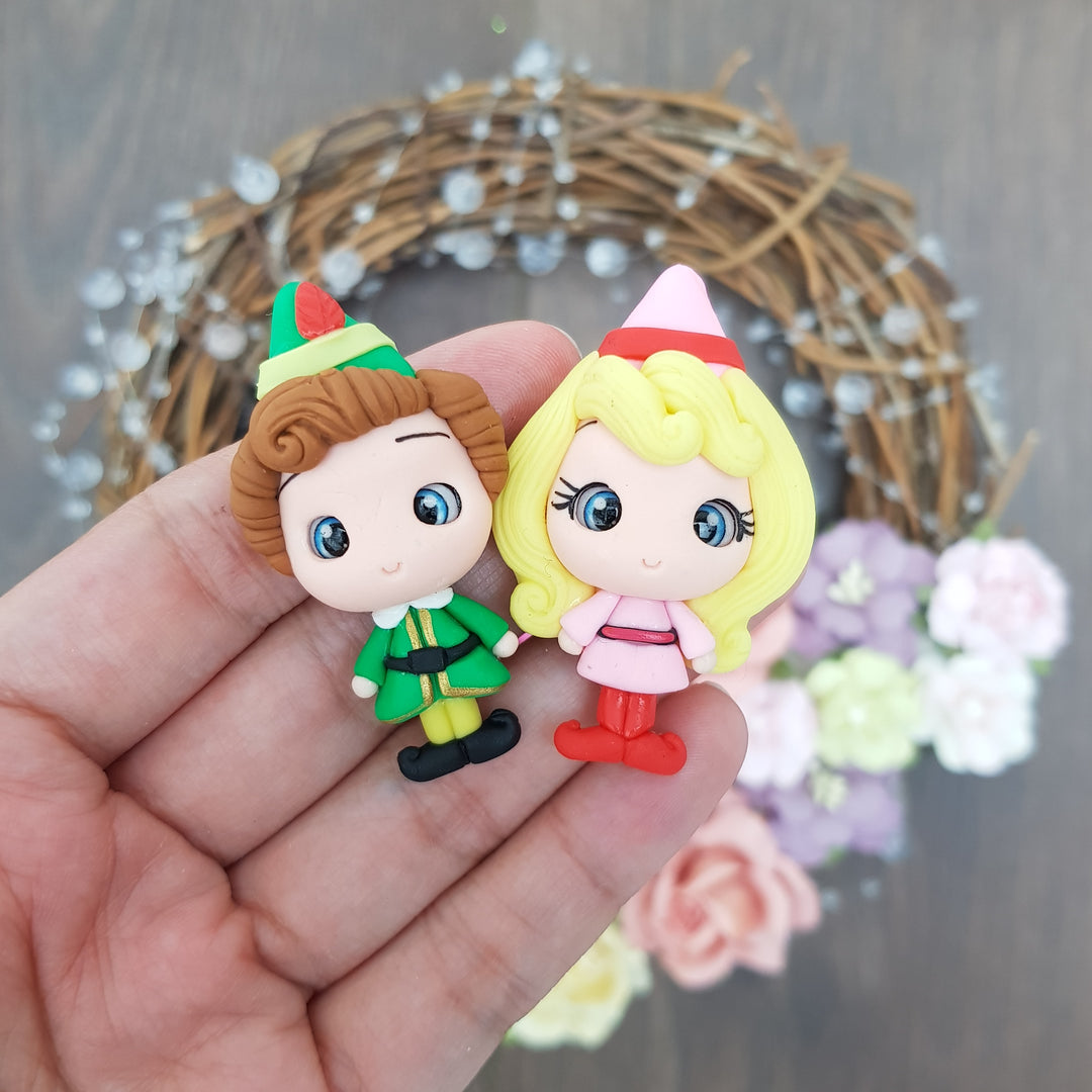 Clay bow center - elf