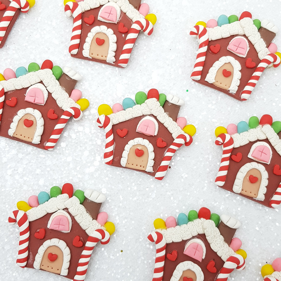Gingerbread house - Embellishment Clay Bow Centre