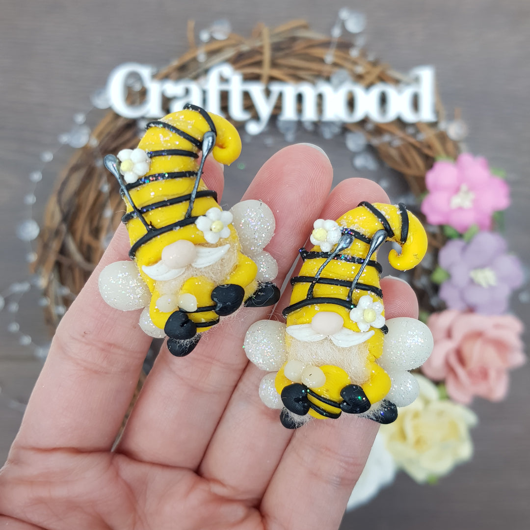 Bee gonk - Embellishment Clay Bow Centre