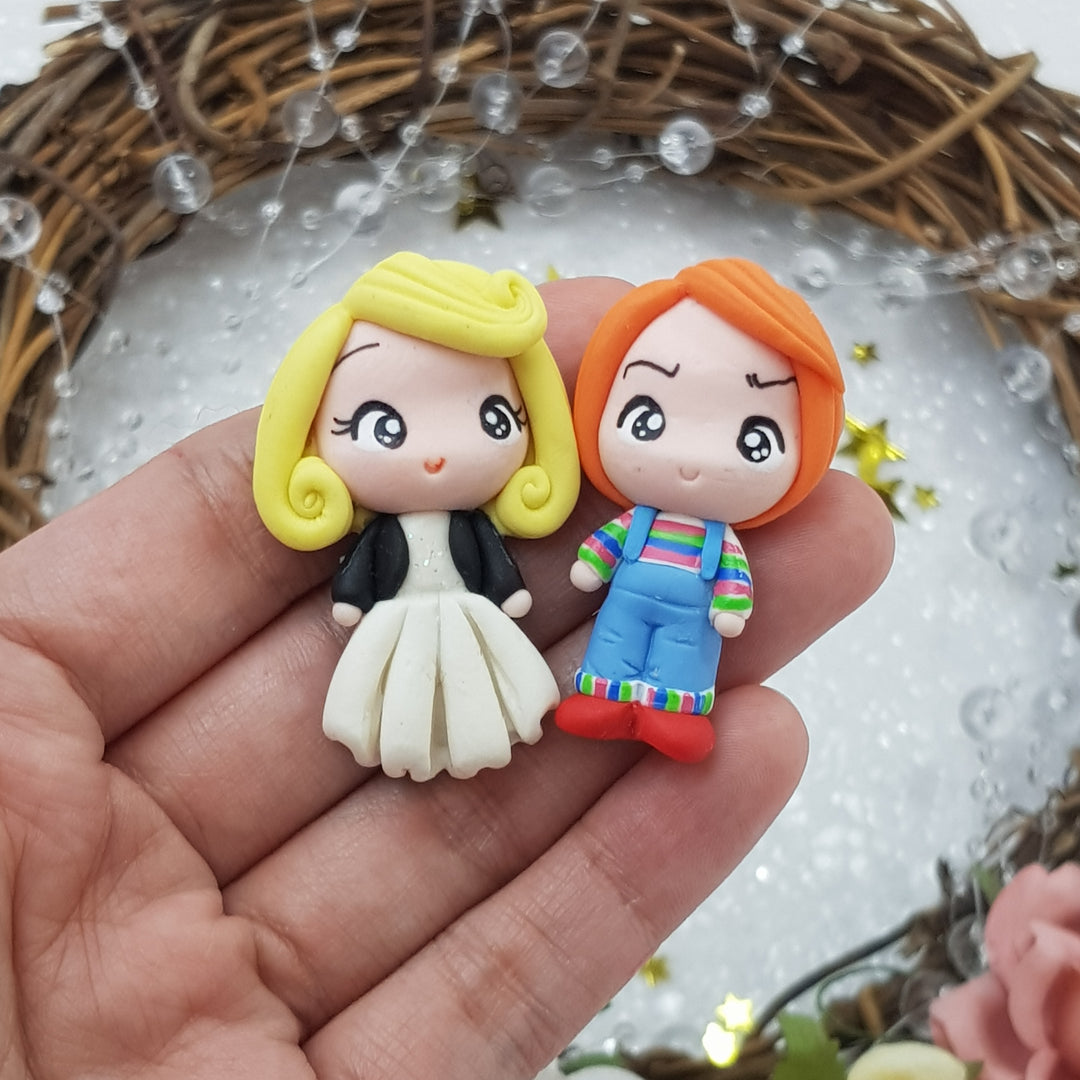 Halloween dolls - Embellishment Clay Bow Centre