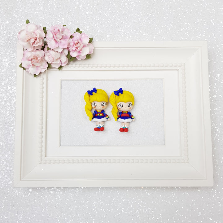 Rainbow girl - Embellishment Clay Bow Centre - Crafty Mood