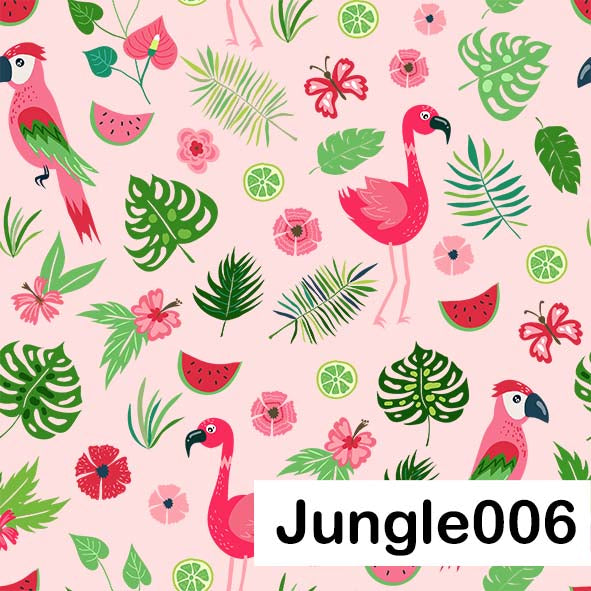 Jungle - Leatherette vinyl -canvas - choose Fabric Sheets