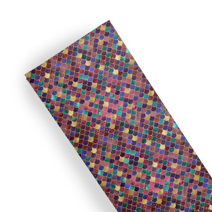 mermaid tail scales - Pu Leather vinyl - canvas - choose Fabric material Sheets
