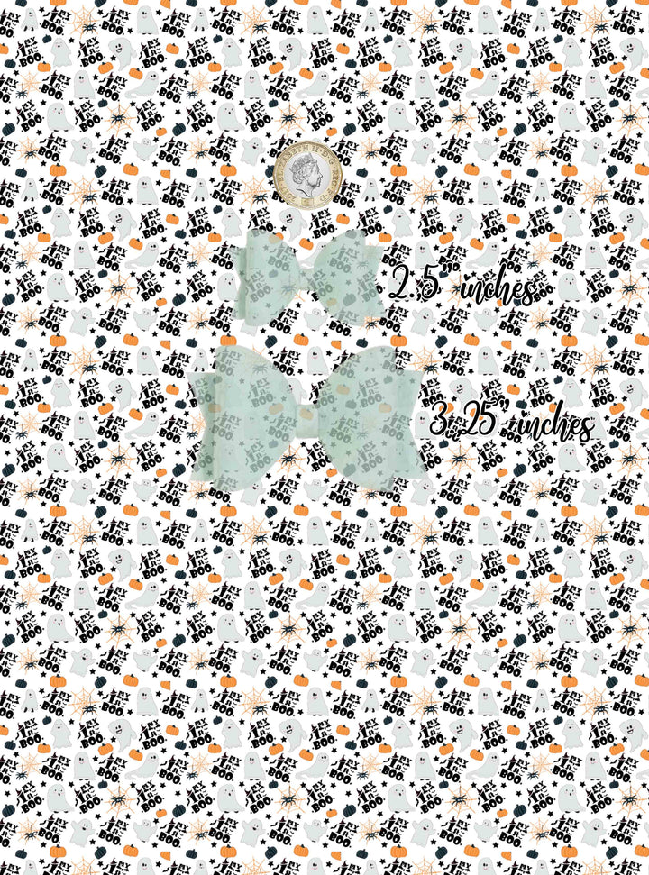 My first boo halloween - Pu Leather vinyl - canvas - choose Fabric material Sheets