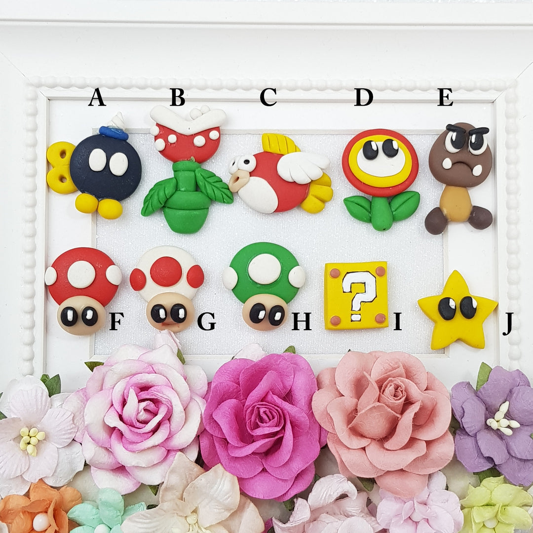 Unique Extras - Handmade Flatback Clay Bow Centre