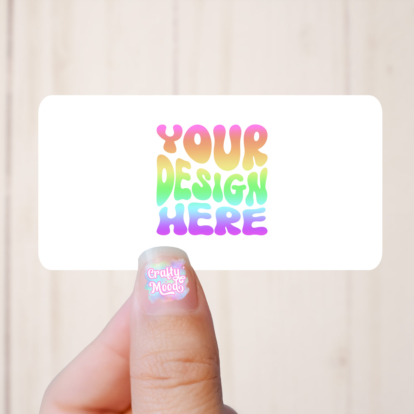 RECTANGLE - PRINTED STICKERS CUSTOM LOGO LABELS BUSINESS