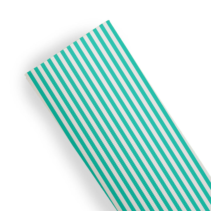Stripe - Leatherette vinyl - canvas - choose Fabric material Sheets