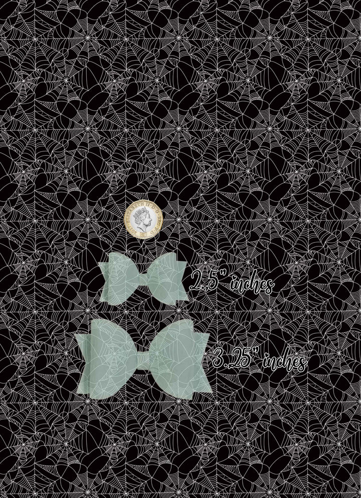 Spider web  - vegan faux Leather vinyl - canvas - choose Fabric material Sheets
