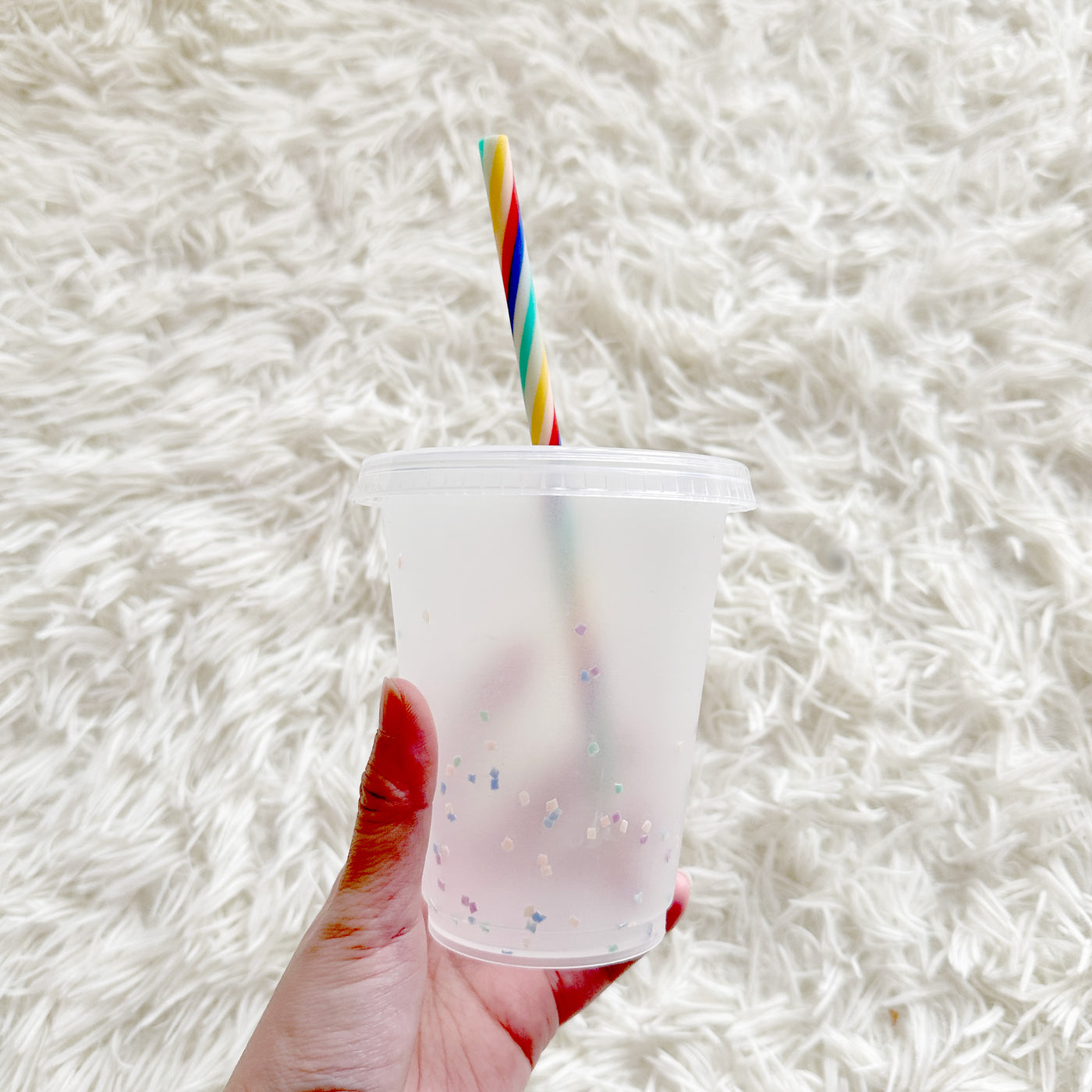 Confetti colour changing cup - frosted 16oz - 470ml Cold Cups