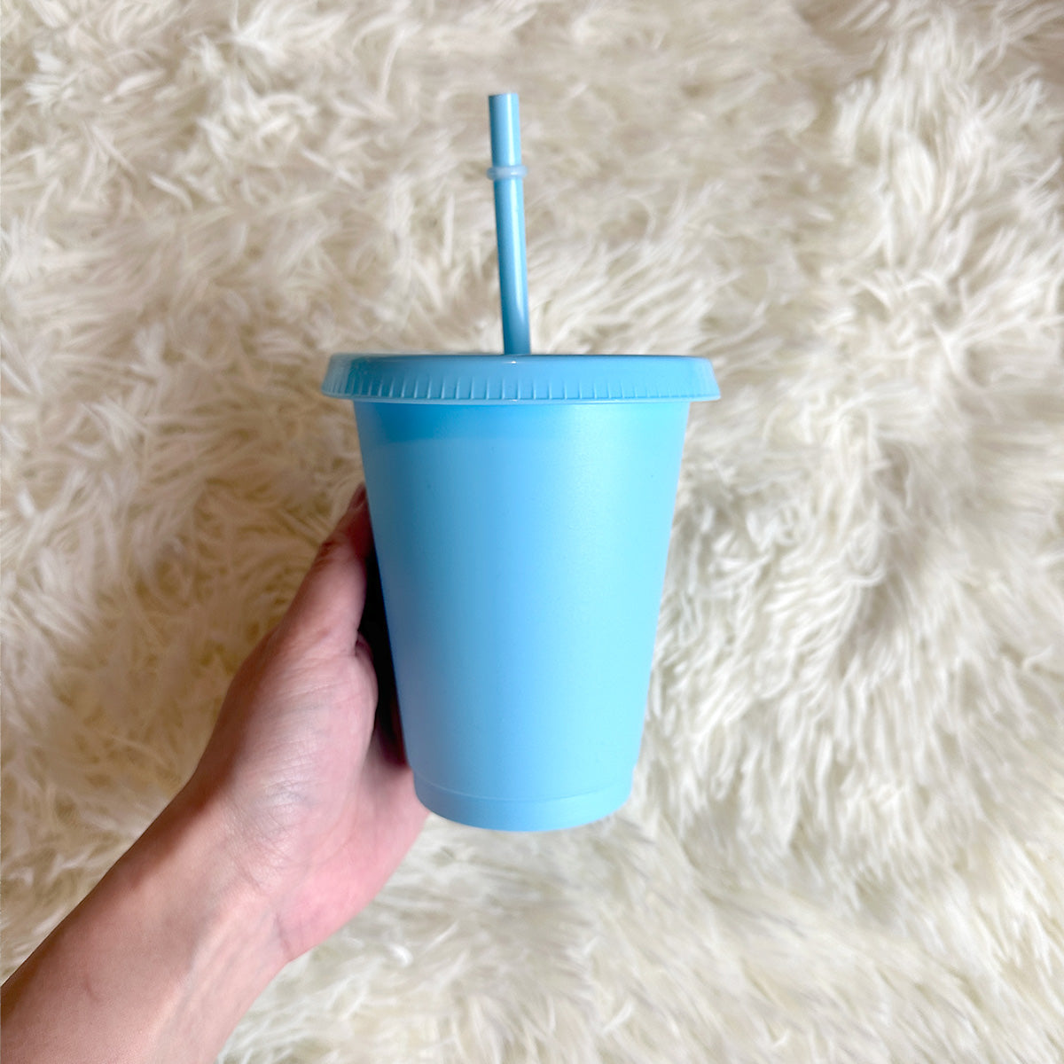16oz baby blue cold cup tumbler - 470ml