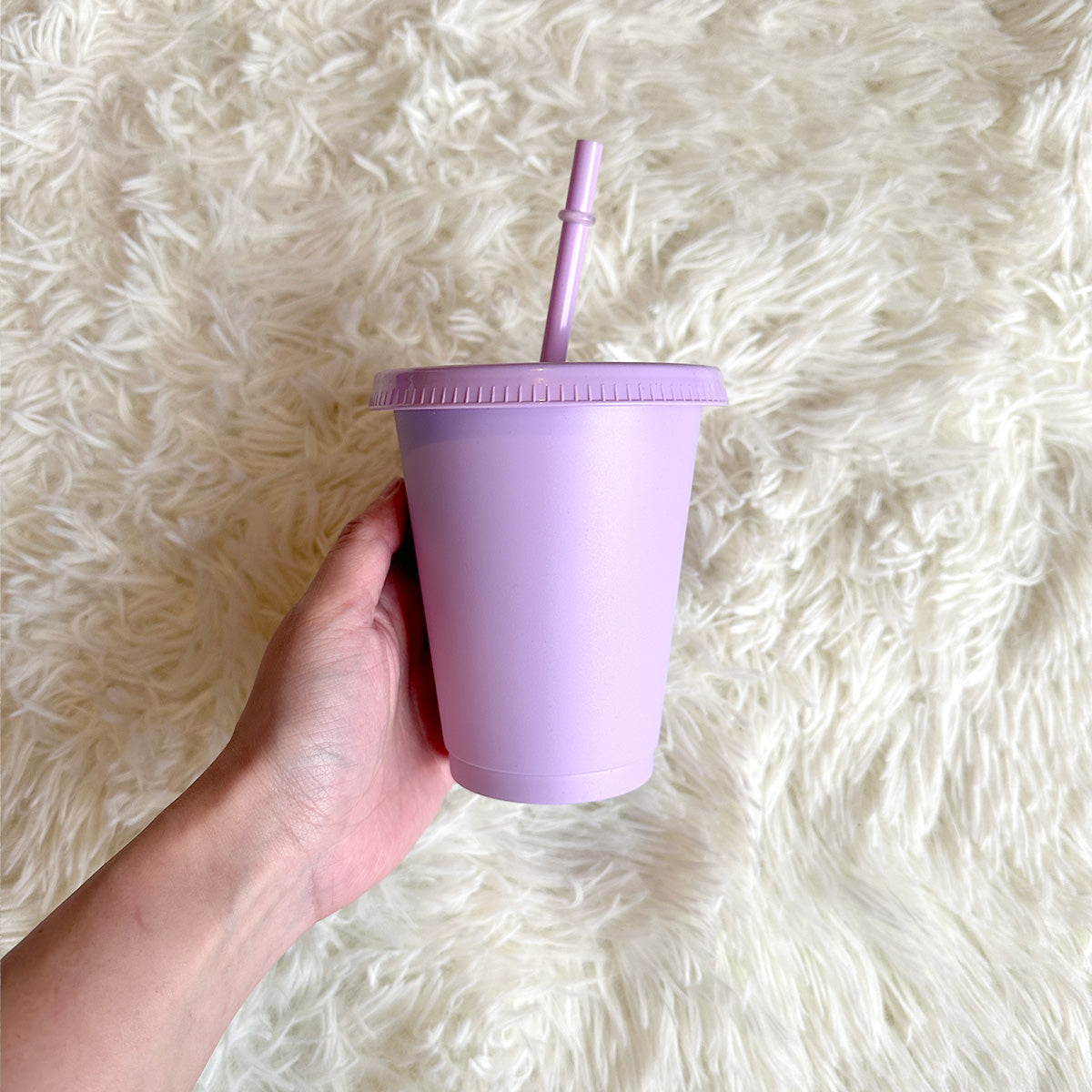 16oz pastel lilac cold cup tumbler - 470ml