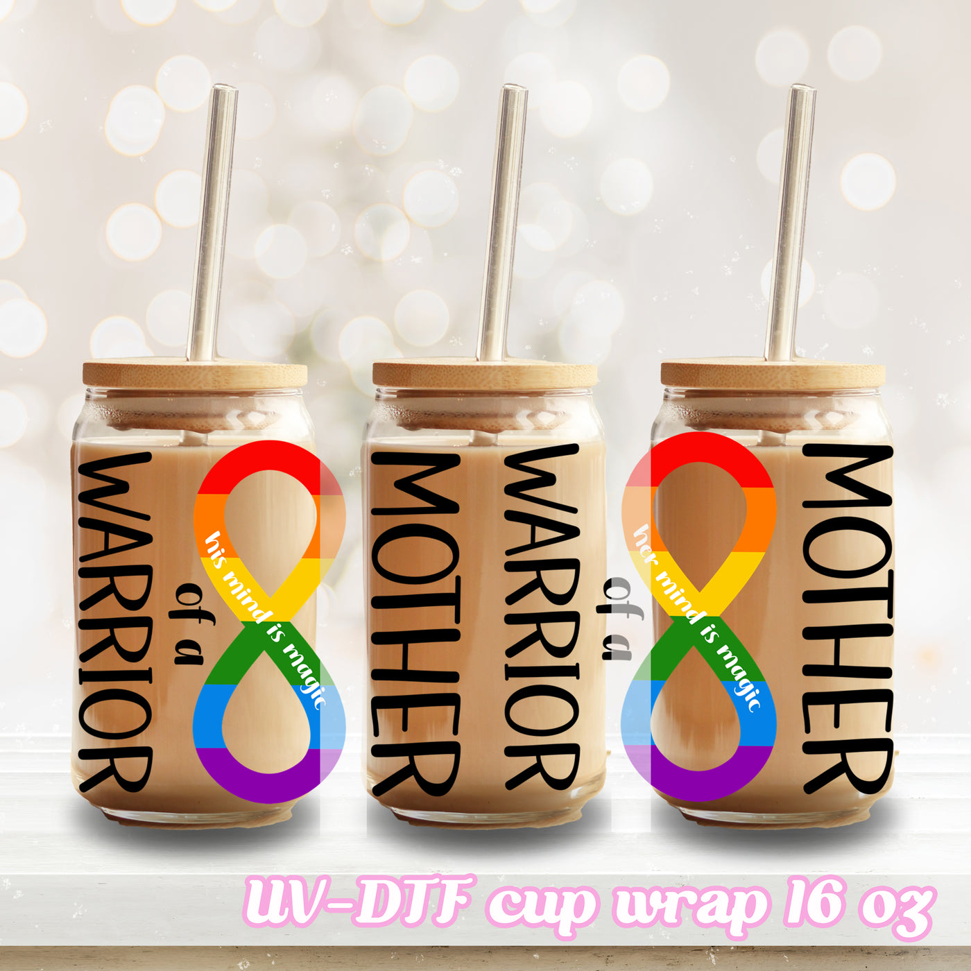 Mum Tumbler, Mom Cup, Full Wrap