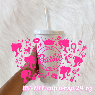 The Crafty One UV DTF Cup Wrap – Blue Drop Transfers