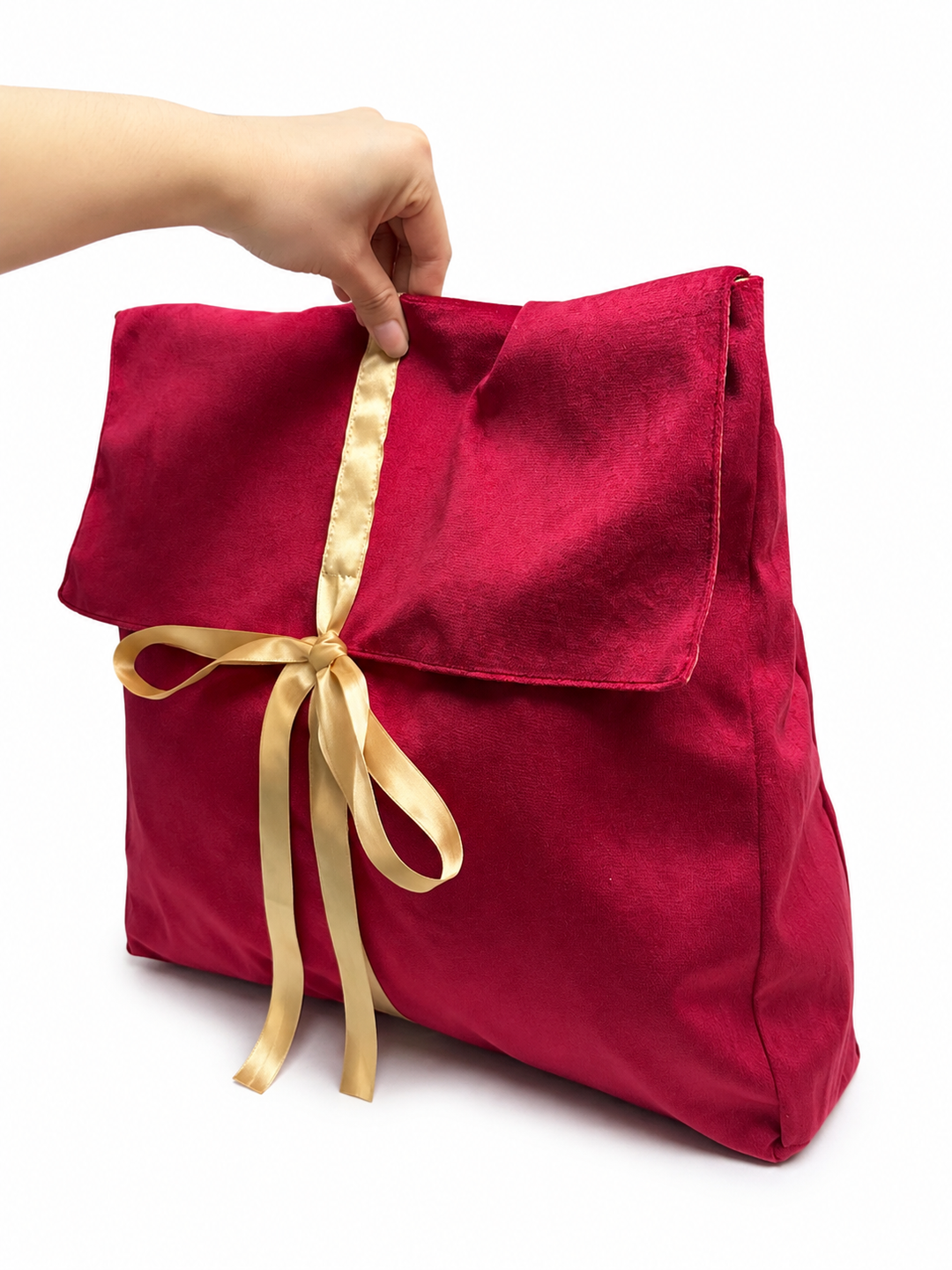 Velvet Christmas Envelope Gift Bag - Blank deep 40x34x10cm light blue )