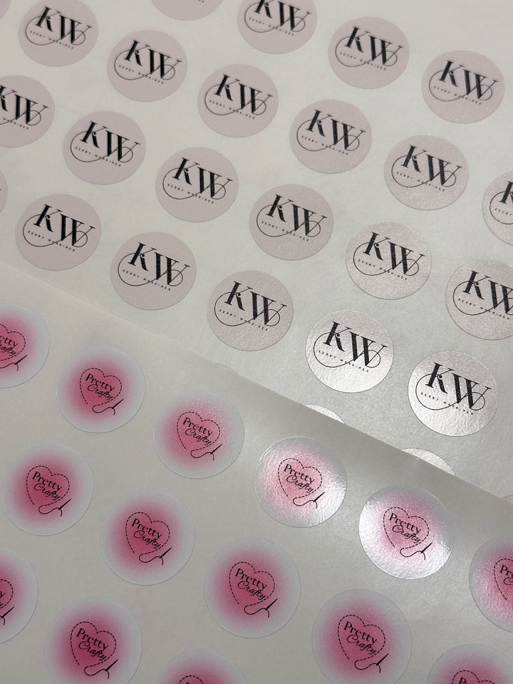 ROUND - PRINTED STICKERS CUSTOM business LOGO LABELS BUSINESS