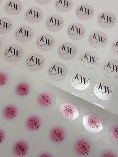 ROUND - PRINTED STICKERS CUSTOM business LOGO LABELS BUSINESS