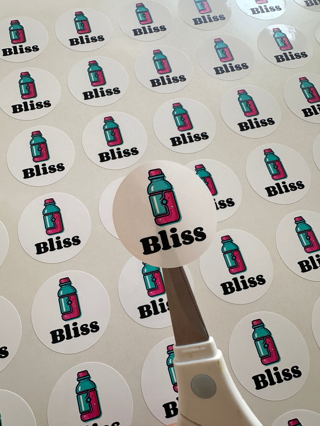 ROUND - PRINTED STICKERS CUSTOM business LOGO LABELS BUSINESS