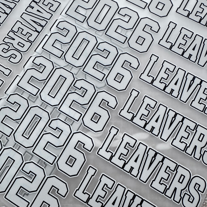 White School Leavers 2026  - DTF hair bow transfer A4 sheet