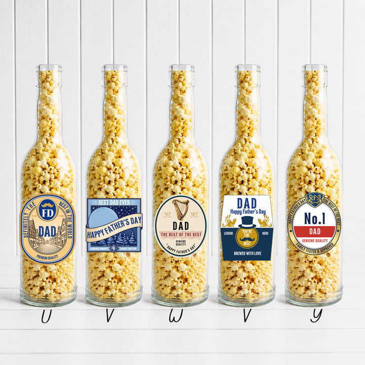 pack of 4- Personalised beer decal Vinyl - Father's Day - custom name - Sitcker