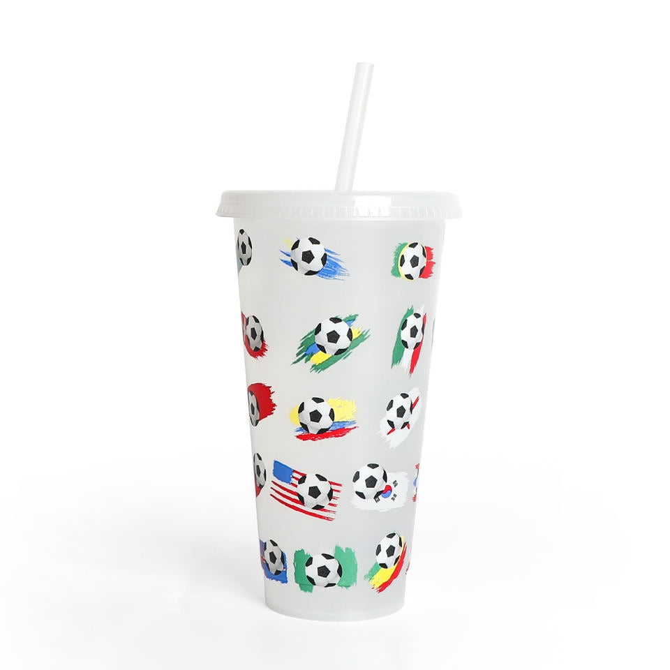 Colour changing Soccer Football - World cup  - Cold cup 24oz