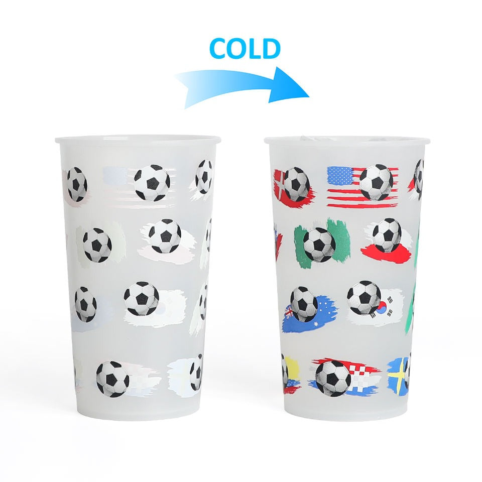 Colour changing Soccer Football - World cup  - Cold cup 24oz