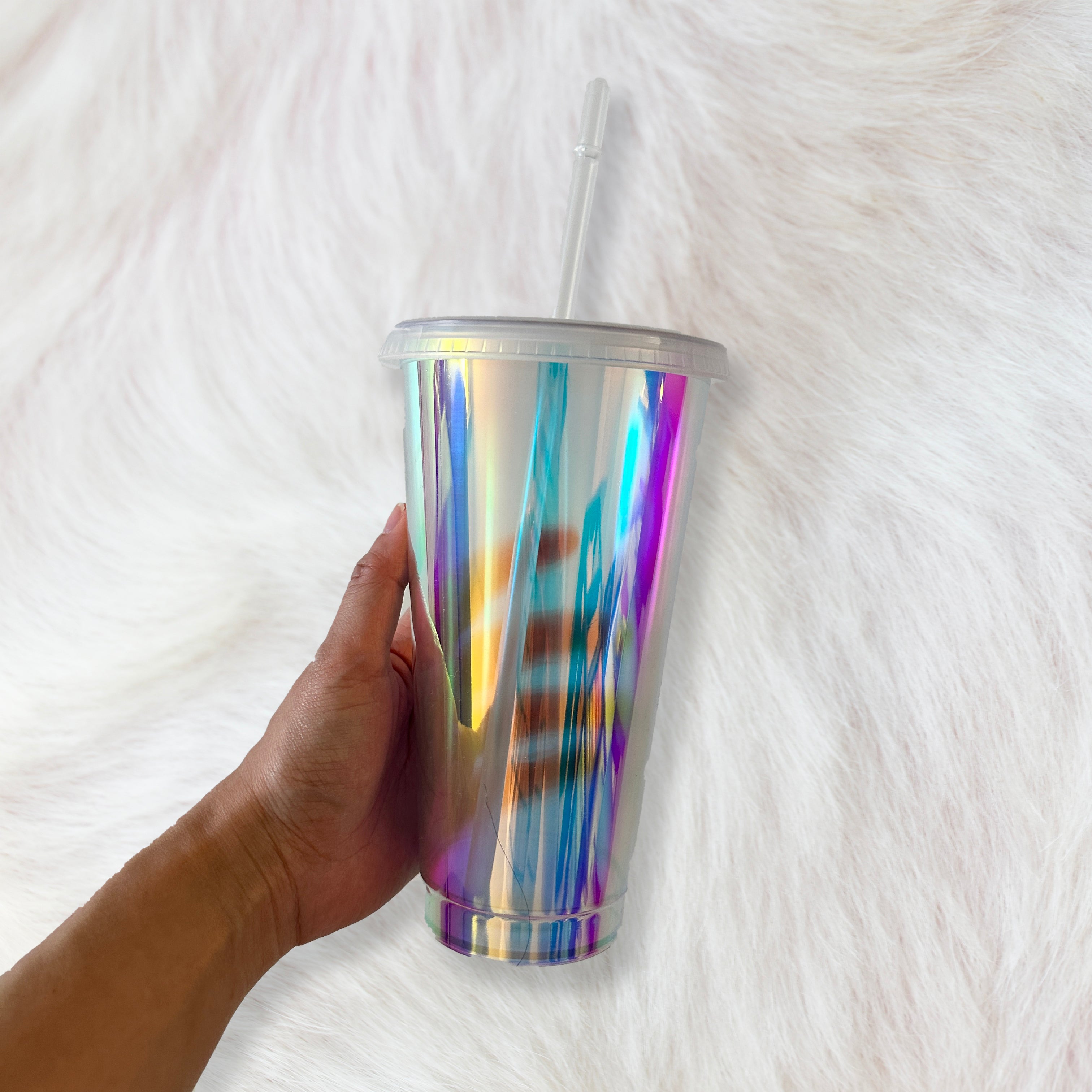 Opal Holographic - Solid colour Cold cup 24oz – Crafty Mood