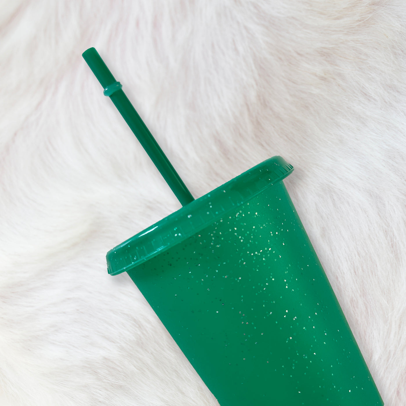 Green - Glitter colour Cold cup 24oz