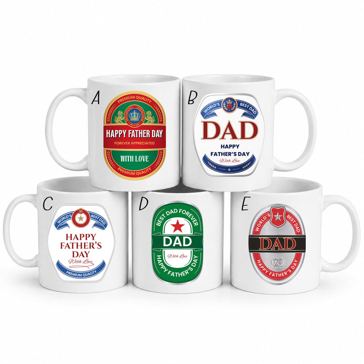 Personalised beer decal - Father's Day - custom name - UV DTF