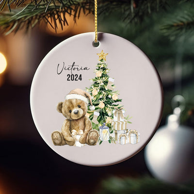 Brown bear Christmas - CHOOSE UV DTF decal - DTF Transfer