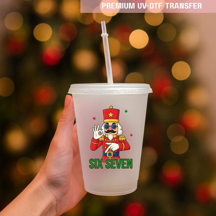 UV DTF decal - six seven 67 nutcracker christmas