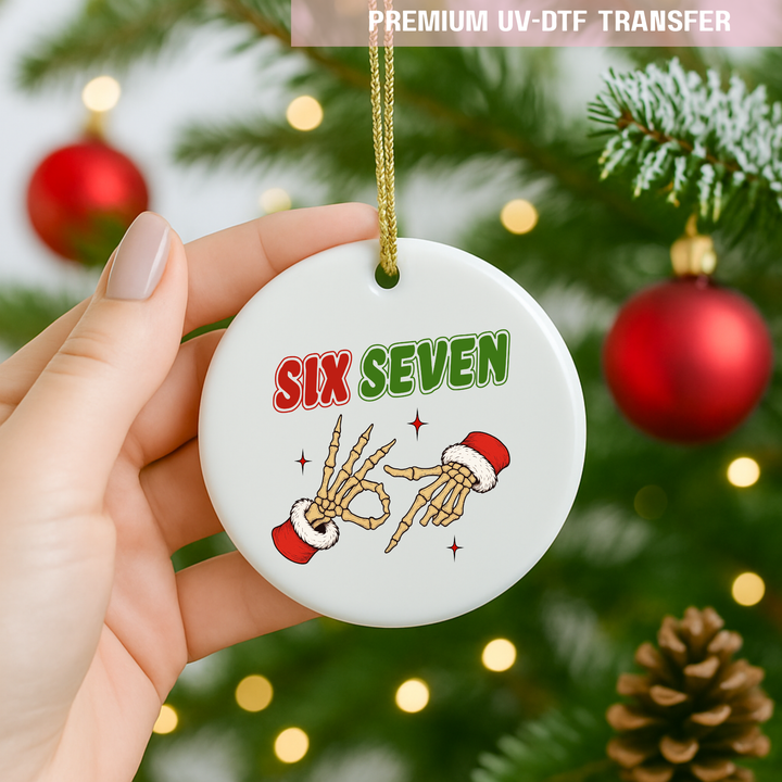 UV DTF decal - six seven 67 the boney