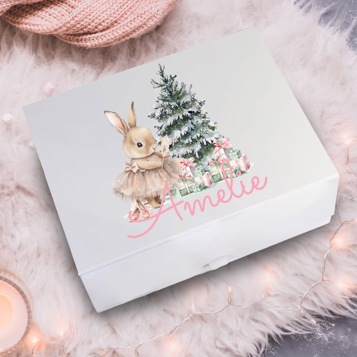 Tutu bunny rabbit ballerina   - Transparent Sticker for Magnetic box