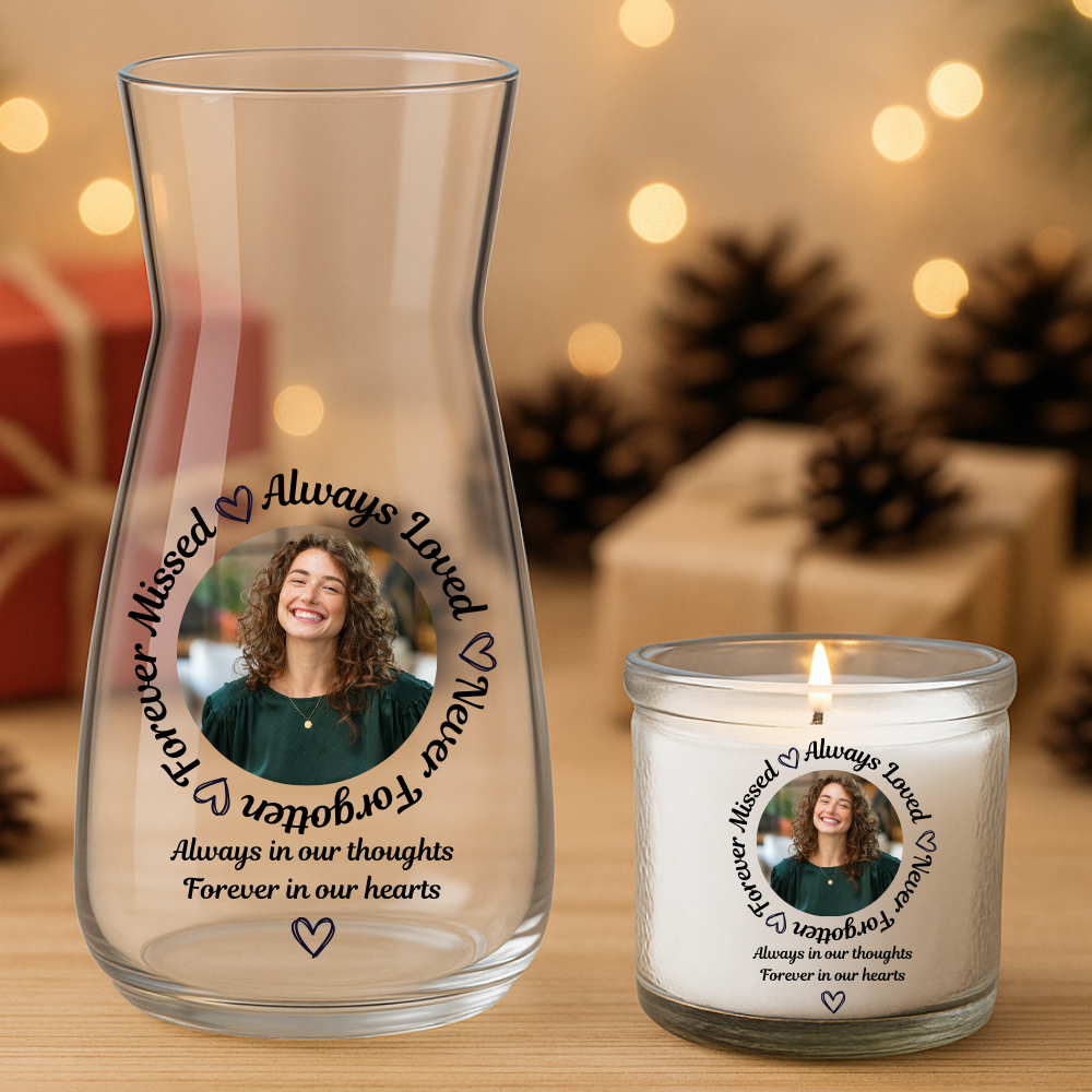 Forever Missed Always Loved Never Forgotten - Personalized - Christmas UV DTF Decal