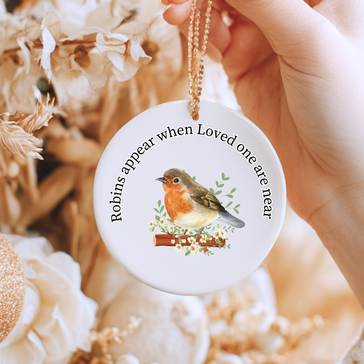 Robins Appear When Loved Ones Are Near - Christmas UV DTF Decal