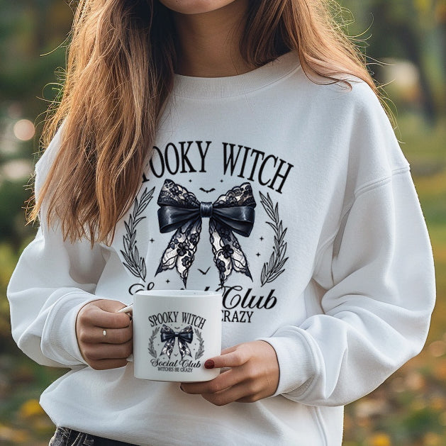 Spooky Witch Social Club - CHOOSE UV DTF decal - DTF Transfer