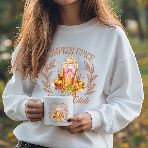 Pumpkin spice coffee club - CHOOSE UV DTF decal - DTF Transfer