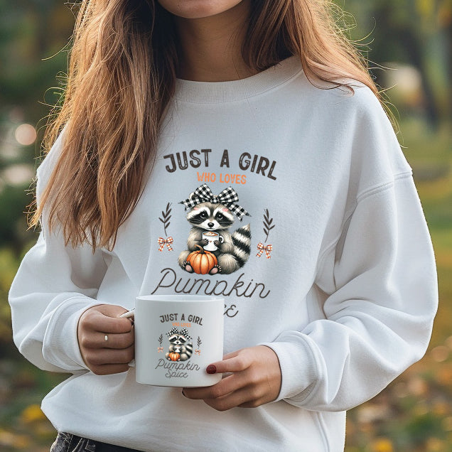 Just a girl who loves pumpkin spice - CHOOSE UV DTF decal - DTF Transfer