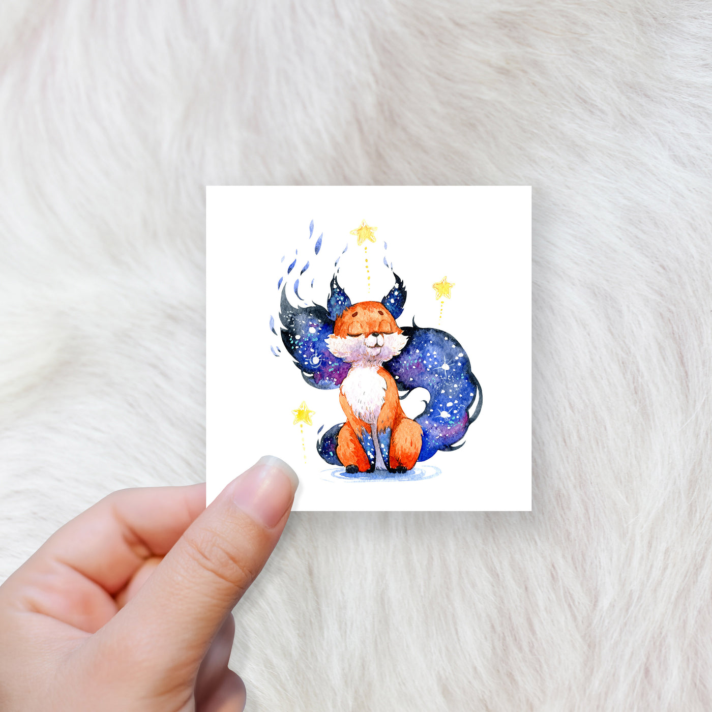 Galaxy fox - CHOOSE UV DTF decal - DTF Transfer