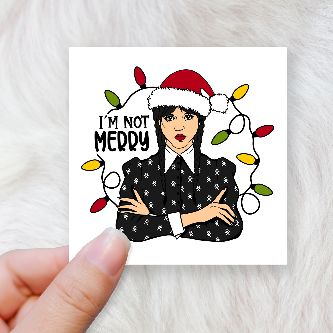 I'm not merry - CHOOSE UV DTF decal - DTF Transfer