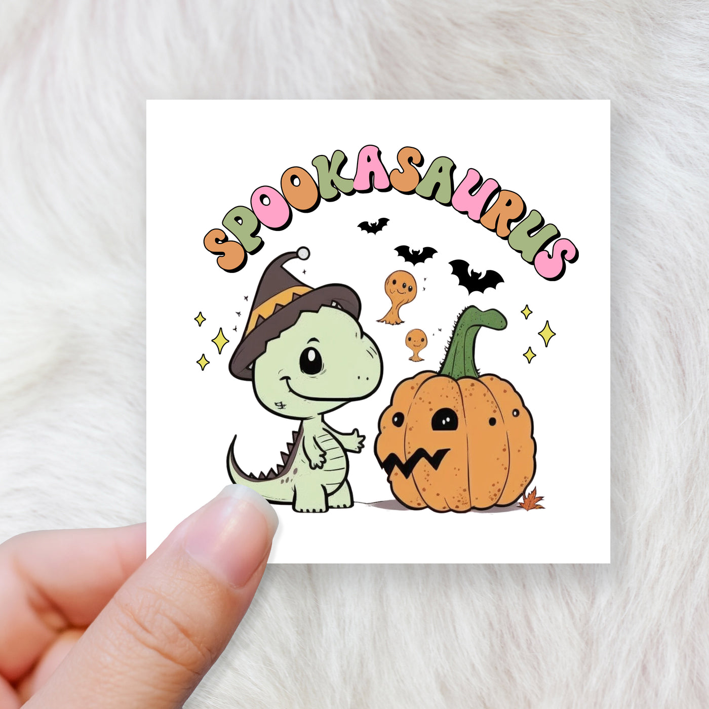 Pumpkin dinosaur - CHOOSE UV DTF decal - DTF Transfer