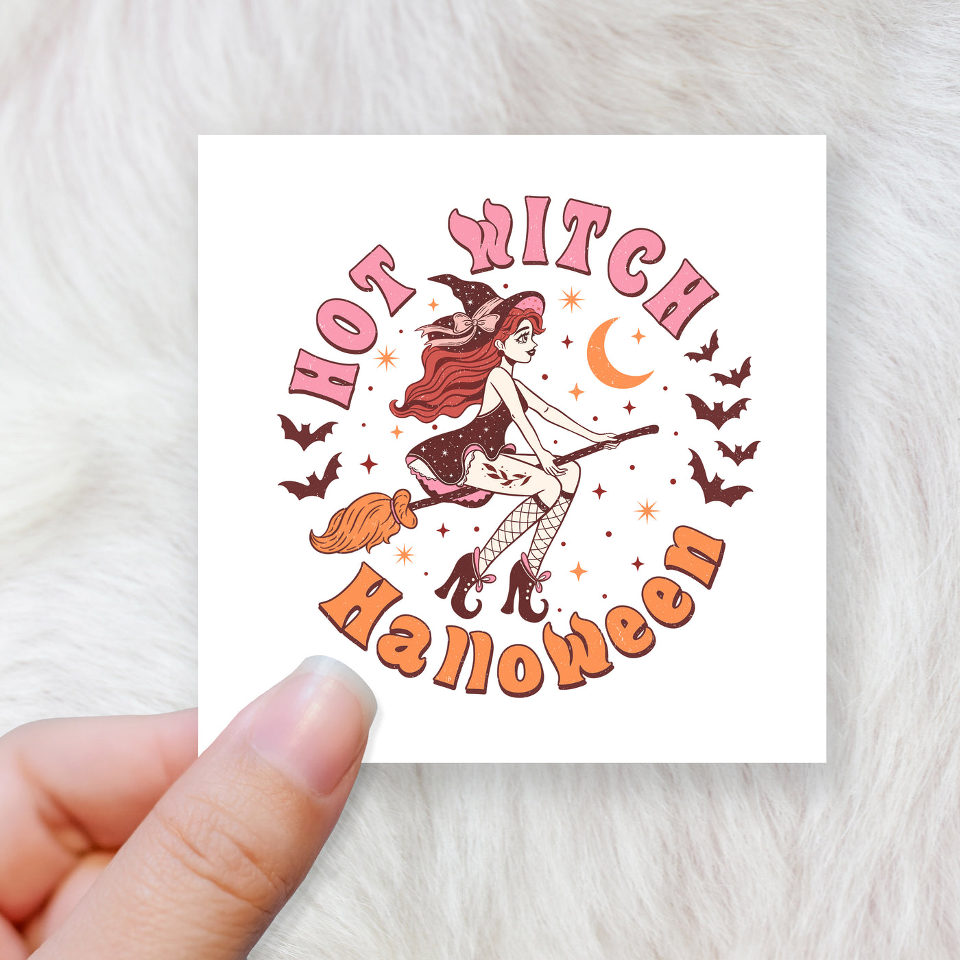 Hot witch Halloween - CHOOSE UV DTF decal - DTF Transfer