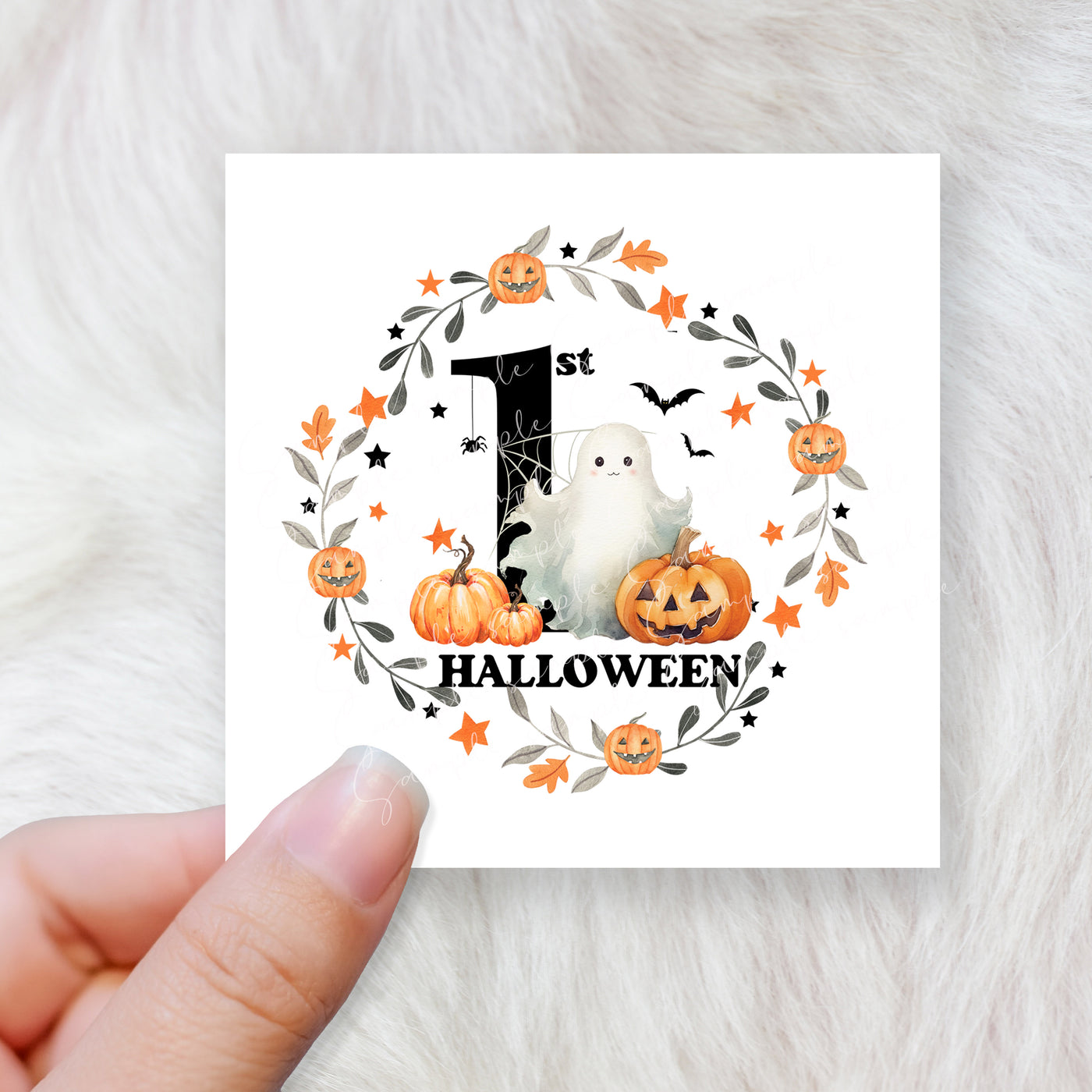 First Halloween ghost - CHOOSE UV DTF decal - DTF Transfer