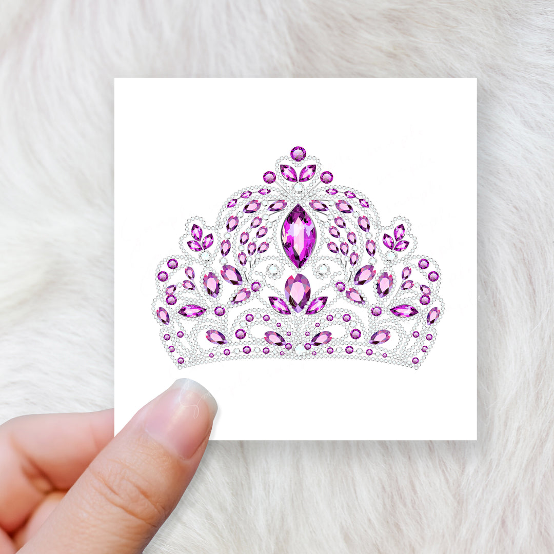 Princess crown - CHOOSE UV DTF decal - DTF Transfer