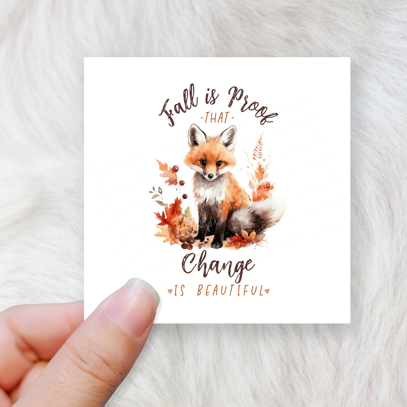 Fall is proof that change is beautiful - CHOOSE UV DTF decal - DTF Transfer