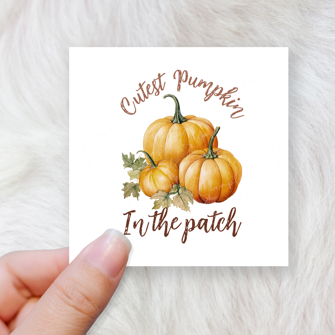 Cutest pumpkin in patch - CHOOSE UV DTF decal - DTF Transfer