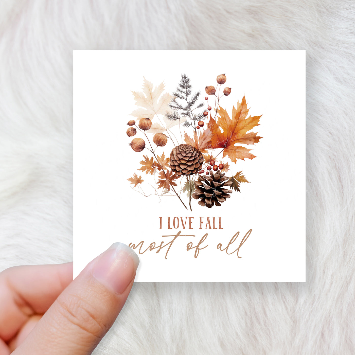 Love fall most of all - CHOOSE UV DTF decal - DTF Transfer