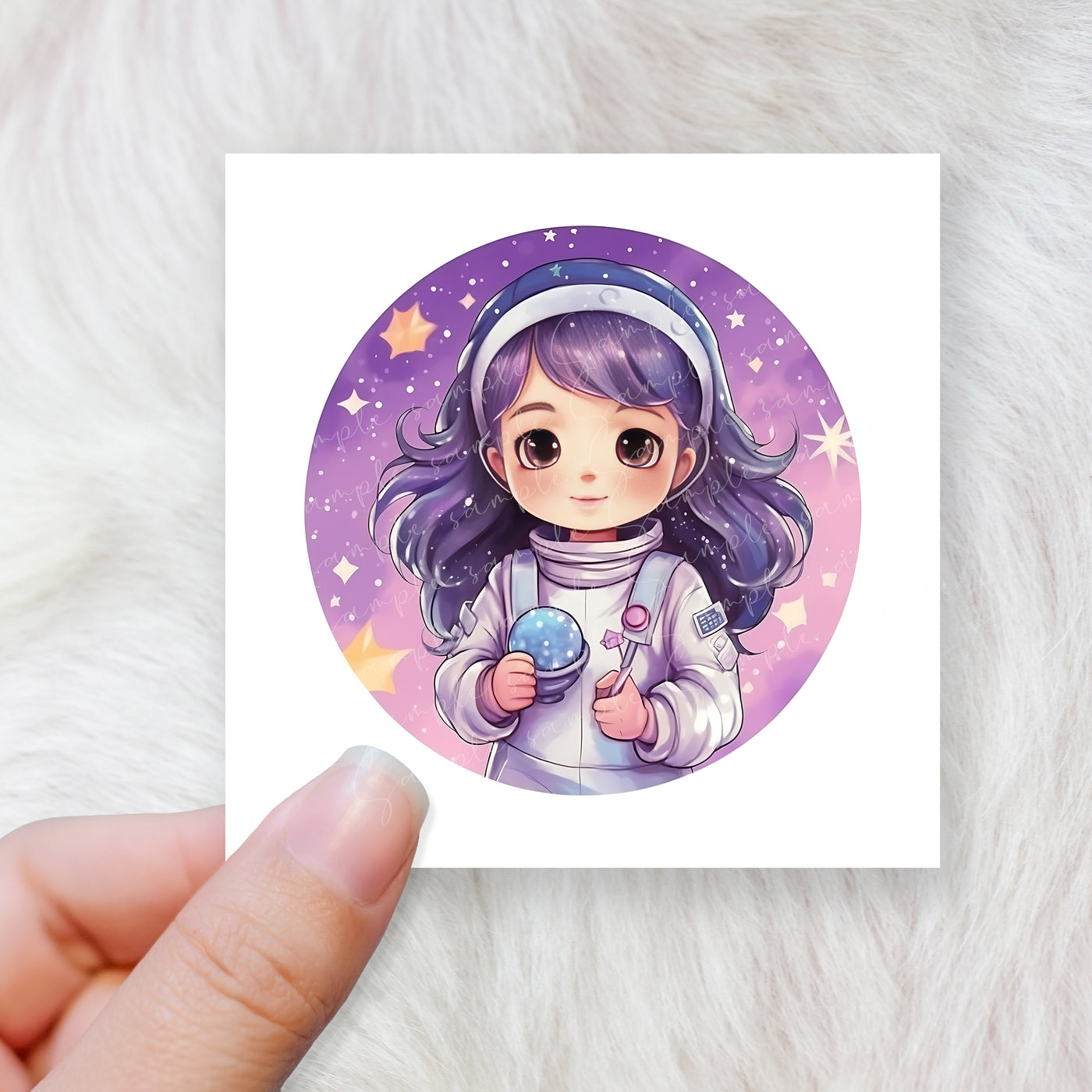 Astronaut girl - CHOOSE UV DTF decal - DTF Transfer